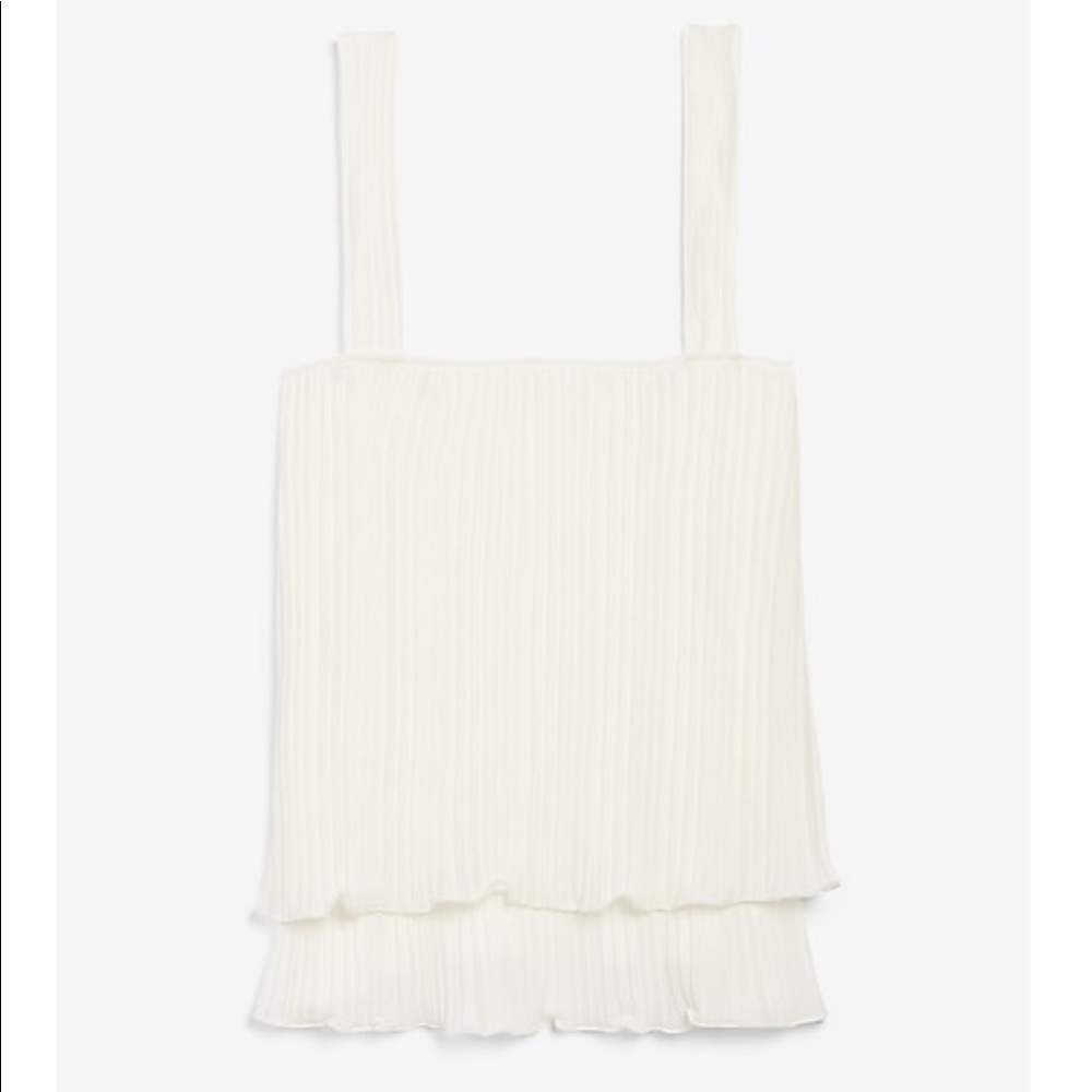 NWT ✨ Pleated Layered Express Tank Top
